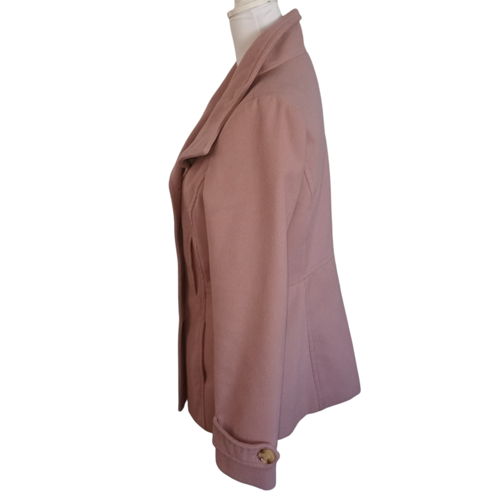 Thread & Supply Double-Breasted Blush Pink Pea Coat Sz.L EUC - Picture 3 of 7